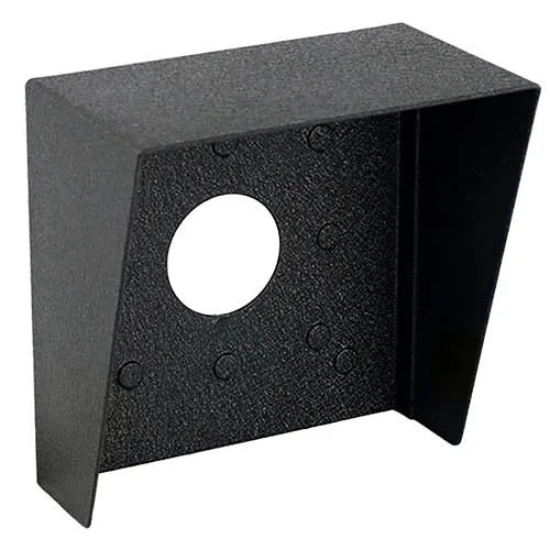 Pedestal Pro HOOD-CS-06X6 6" 6" Steel Hood, Weather Shroud, Black Powder Coated