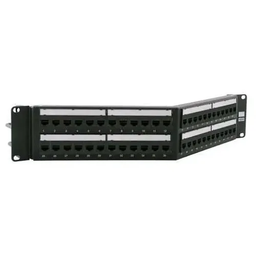 Hubbell HPJ6A48A CAT6A Jack Panel with Cobra-Lock Termination