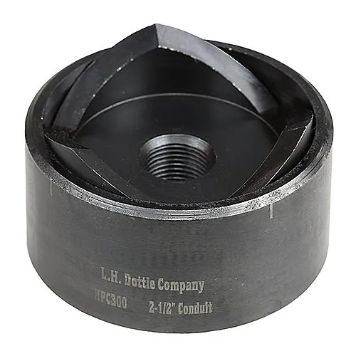 Dottie HPS1732 Hole Saw, 1-7/32" Push Button Knockout Cup and Die Set Oil