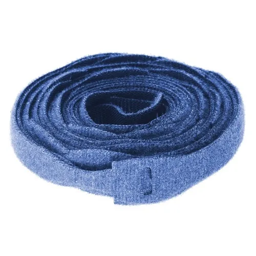 Hubbell HPWCVFBL8 Cable Management Tie, VELCRO Brand ONE-WRAP, 8", 10-Pack, Blue