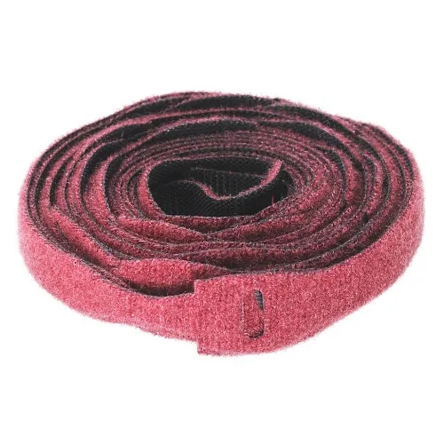 Hubbell HPWCVFRD8 Cable Management Tie, VELCRO Brand ONE-WRAP, 8", Red