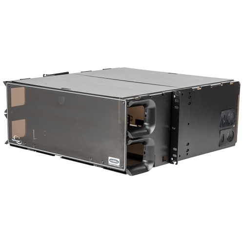 Hubbell FCR4U15SPX FCR-X Series Fiber Rack Mount Enclosure, 4U, 15 LGX Panels, Unloaded