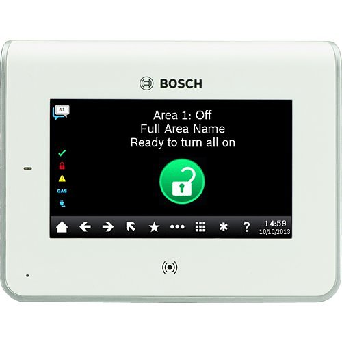 Bosch B942W Touchscreen Intrusion LCD Keypad, White