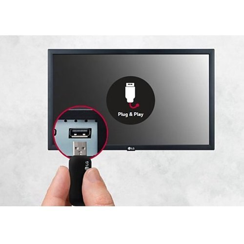 LG 22SM3G-B 22" IPS FHD LED Back-lit Digital Display with Embedded CMS, Quad Core SoC with webOS 4.0, Smart Signage Platform and Built-in WiFi