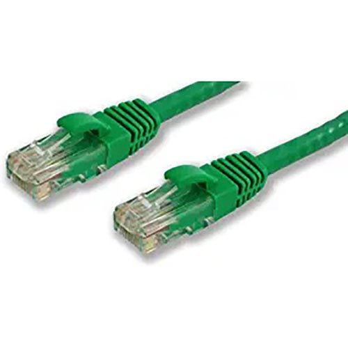 Lynn Electronics CAT6-03-GRB Optilink CAT6 UTP Stranded Molded Boot Patch Cable, 3', Green