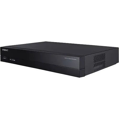 Hanwha HRX-435 4-Channel 5-in-1 Pentabrid DVR, 32 Mbps, 6TB HDD, Black