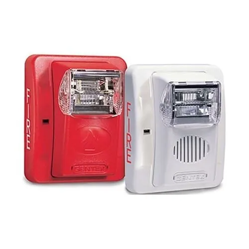 Potter HS-24WW HS-24 Series Selectable Candela Wall Mount Horn Strobe, 24V DC, White