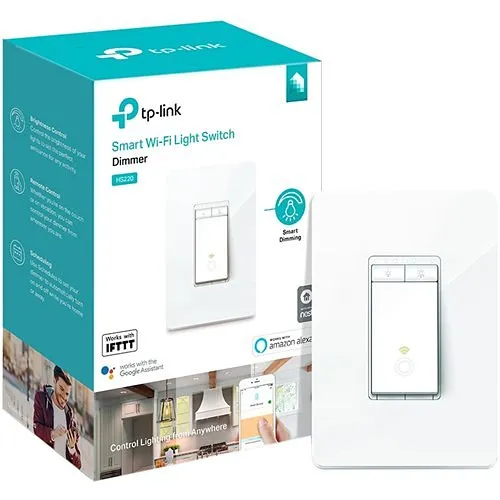 Kasa Smart HS220 Smart Wi-Fi Light Switch, Dimmer