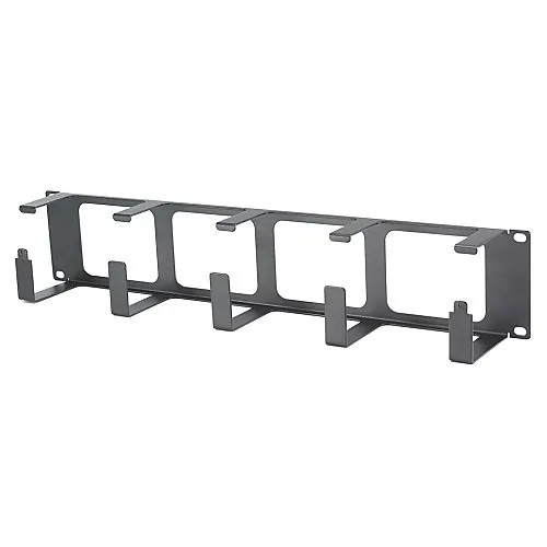Hubbell HS23 Horizontal Cable Management, S-Series, 2-Unit, 3" Extension, Black