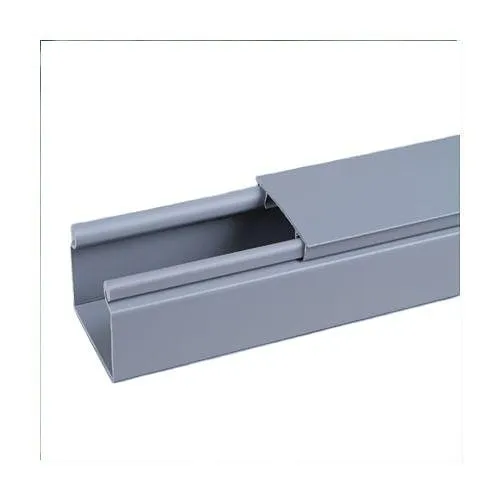Panduit HS3X4LG6NM Cable Duct, SOLID HINGED DUCT PVC 3X4X6' LGRY NM