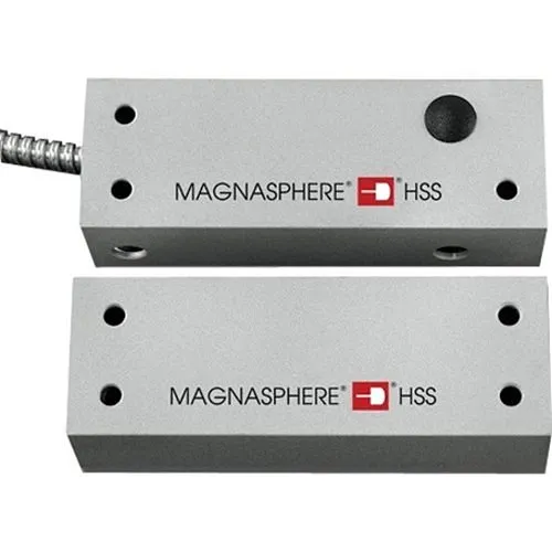 Magnasphere HSS-L2S UL634 Level High Security Single Alarm, Surface Mount Contact with 15' Armored Cable