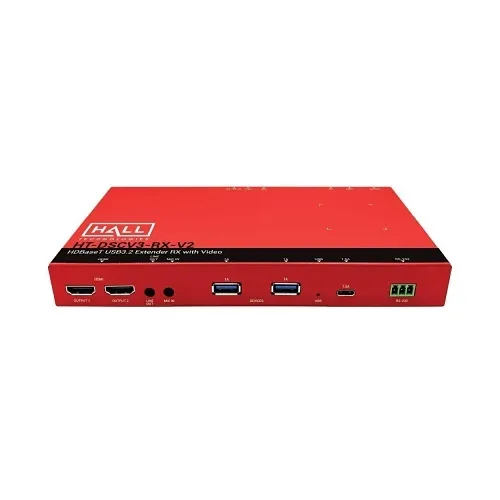 Hall HT-DSCV3-RX-V2 Discovery Series 3 HDBaseT USB3.2 Extender RX with Video