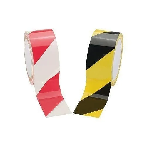 Panduit HT2S-BLK-YEL Hazard Tape, Adhesive, 2" Wide, 18 Yards Long, Black