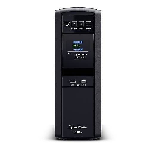 CyberPower CP1500PFCLCD PFC Sinewave for UPS Systems, Mini-Tower, Sine Wave, 1500VA 1000W
