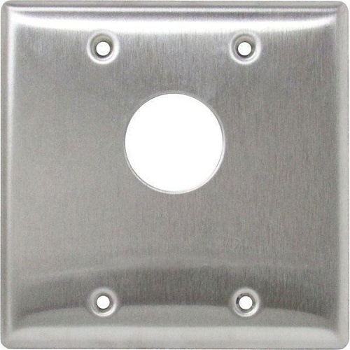 Camden CM-3220 Double-Gang Cast Flush Mount Key Switch, Aluminum