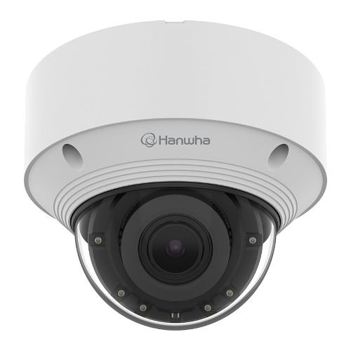 Hanwha QNV-C8083R Q-Series 5MP IR Vandal Dome Camera 3.2-10.2mm Motorized Varifocal Lens, White