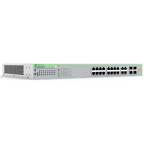 Hanwha HV-IGS950/20PS-910 16-Port Gigabit Websmart PoE+ Switch, 4 x SFP Uplink Ports, 370W