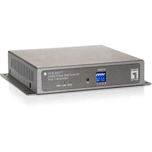 LevelOne HVE-6601T HDMI Video Wall Over IP PoE Transmitter