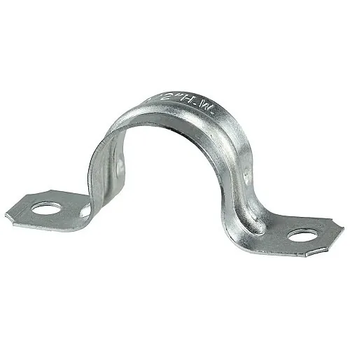 Dottie HW406 Cable Clamp, 2" Two-Hole Pipe Strap