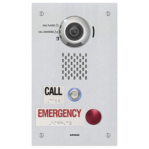 Aiphone IX-DVF-2RA IP Video Emergency Station, SIP Compatible, ADA Compliant, Call Buttons