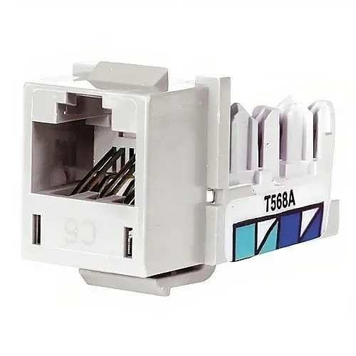 Hubbell HXJ6W XCELERATOR CAT6 Modular Jack, White