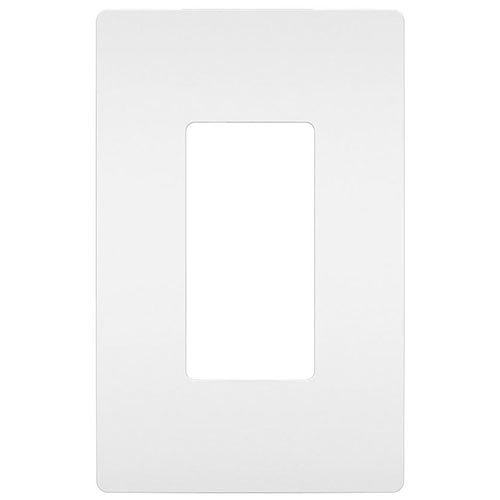 Lutron CW-1-WH Claro 1-Gang Screwless Wall Plate, White