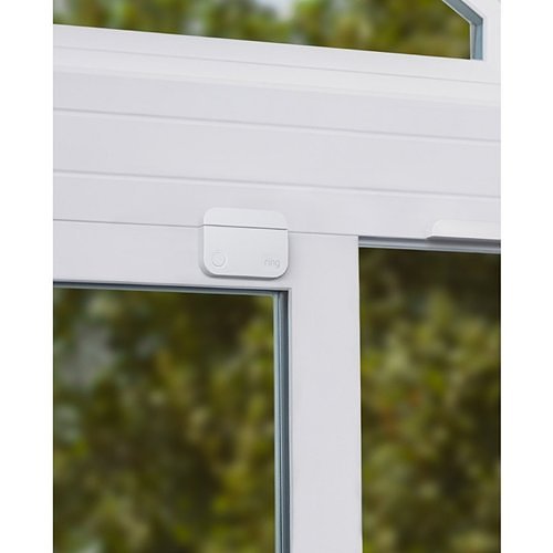 Ring Alarm Contact Window and Door Sensors, 2nd Generation, Indoor, Wireless, Powered by Two CR2032 Coin Cell Batteries, Z-Wave, 2-Pack,White (B07ZB2RNTW)