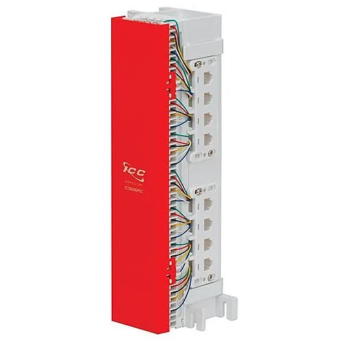 ICC IC06626P4C 66 Wiring Block Pre-wired with 12 Voice 6P4C Ports