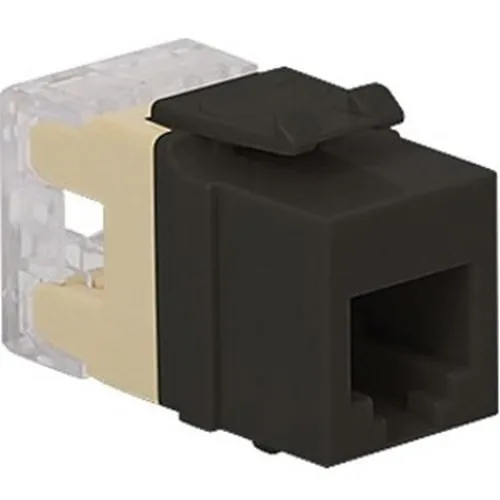 ICC IC1076F0BK Voice RJ11 Keystone Jack for HD Style, Black