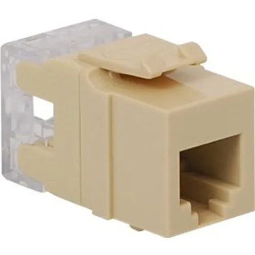ICC IC1076F0IV High Density Voice RJ11 Keystone Jack, Ivory