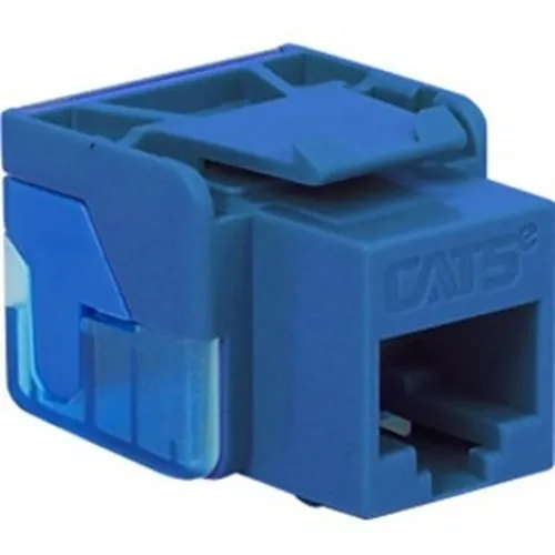 ICC IC1078E5BL CAT5e RJ45 Keystone Jack, EZ Style, Blue