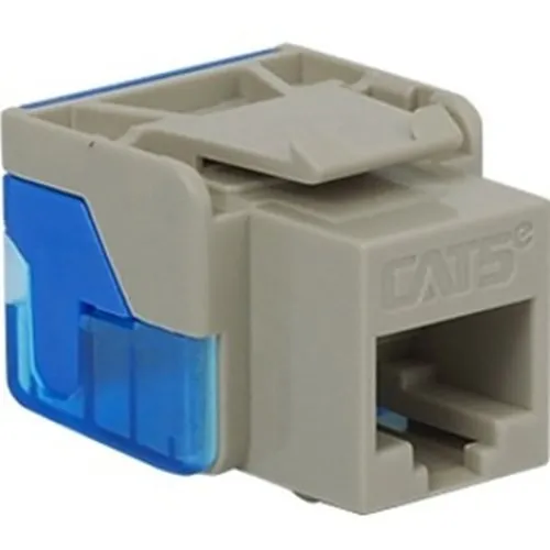 ICC IC1078E5GY CAT5e RJ45 Keystone Jack, EZ Style, Gray