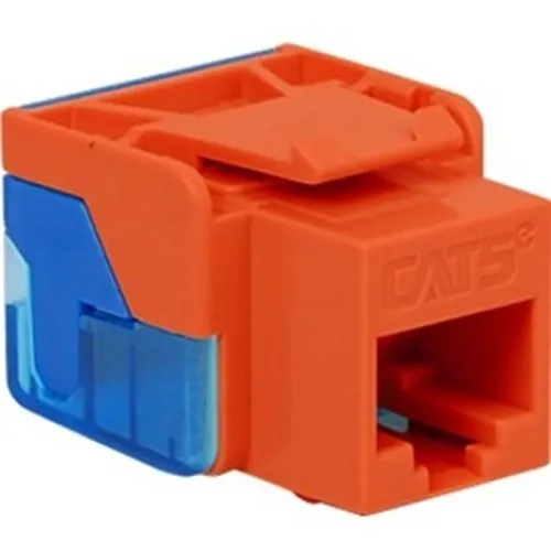 ICC IC1078E5OR CAT5e RJ45 Keystone Jack, EZ Style, Orange