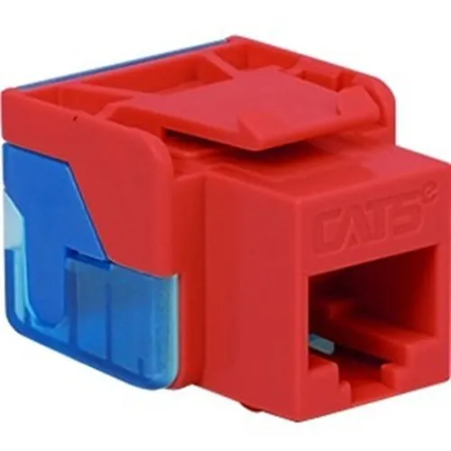ICC IC1078E5RD CAT5e RJ45 Keystone Jack for EZ Style, Red