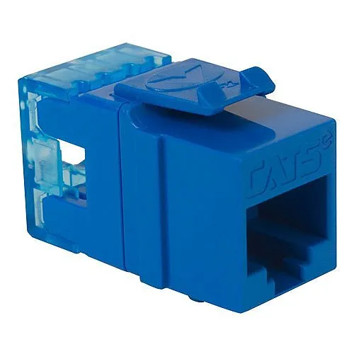ICC IC1078F5BL CAT5e RJ45 Keystone Jack, HD Style, Blue