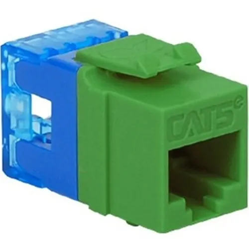 ICC IC1078F5GN CAT5e RJ45 Keystone Jack for HD Style, Green