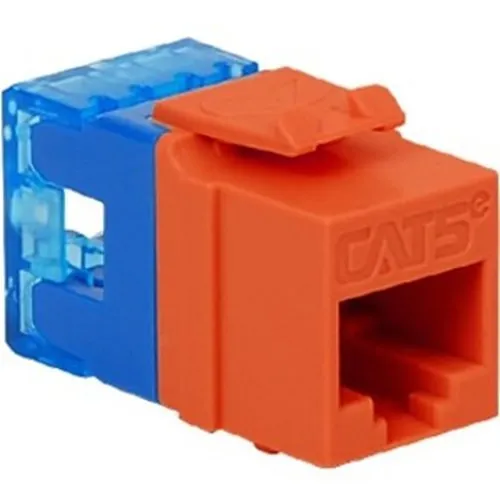 ICC IC1078F5OR CAT5e RJ45 Keystone Jack for HD Style, Orange