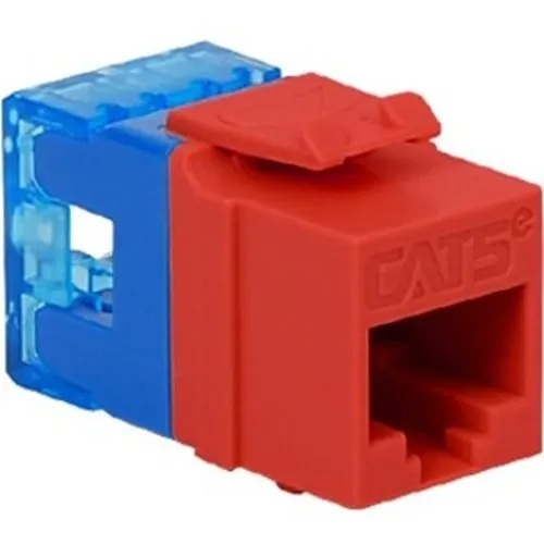 ICC IC1078F5RD CAT5e RJ45 Keystone Jack for HD Style, Red