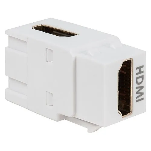 ICC IC107AHMWH 90˚ HDMI Modular Coupler in HD Style, White