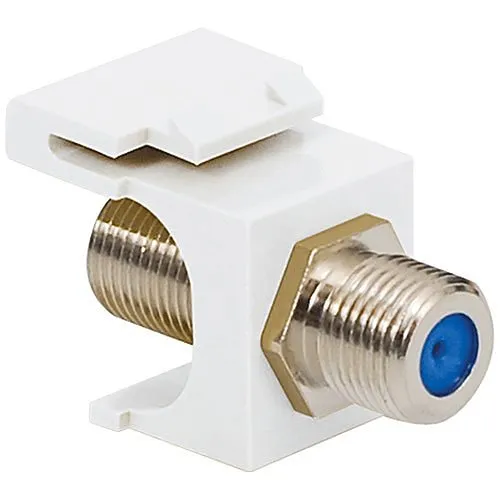 ICC GHz F-Type Modular Jack with Nickel Plated Connector in HD Style
