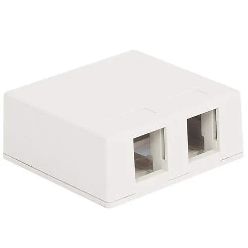 ICC IC107BC2WH Surface Mount Box, Port, 25-Pack, White
