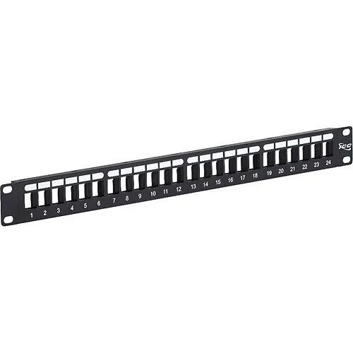 ICC IC107BP241 24-Port Flush-Mount Blank Patch Panel, HD Style, 1U RMS