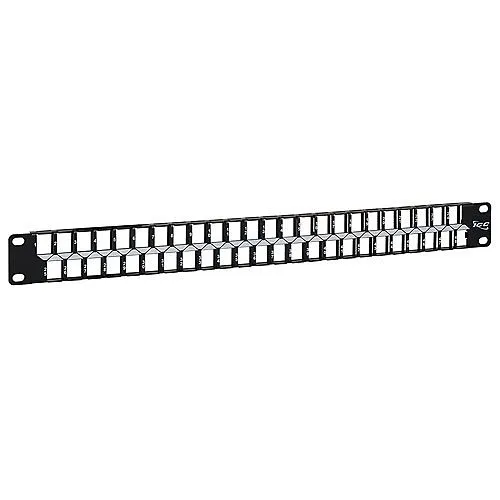 ICC IC107BP481 Blank Patch Panel with 48 Ports and RMS for HD Style