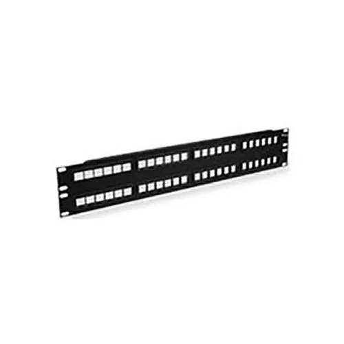 ICC IC107BP482 48-Port Blank Patch Panel, HD Style, 2U RMS