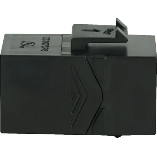 ICC IC107C6CBK CAT6 RJ45 Keystone Coupler for HD Style, 25-Pack, Black