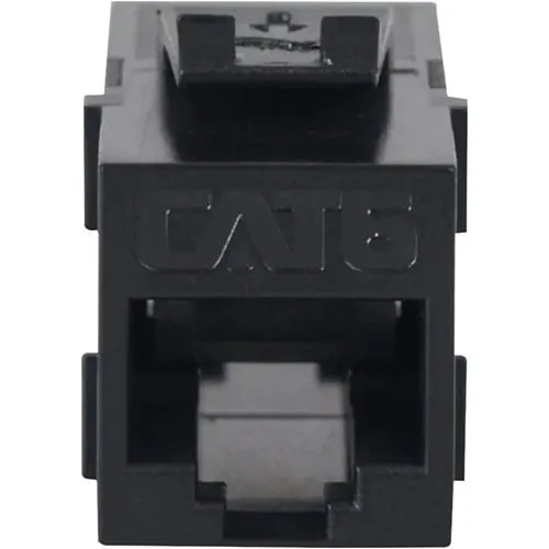 ICC IC107C6CBK CAT6 RJ45 Keystone Coupler for HD Style, 25-Pack, Black