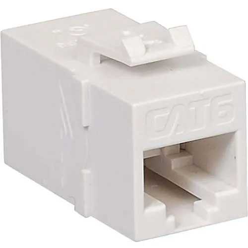ICC IC107CP6WH CAT6 RJ45 Keystone Coupler, HD Style, White