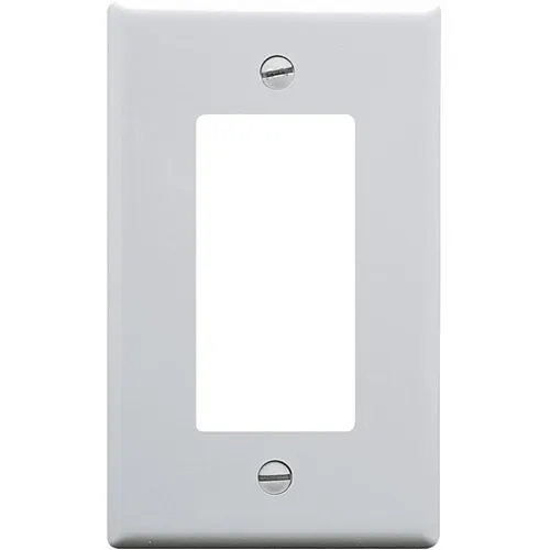 ICC IC107DFSWH Single-Gang Decorex Faceplate, One Insert Space, White