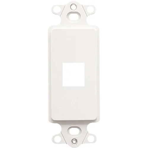 ICC IC107DI1WH Decorex Insert, One Port, EZ/HD Style, White