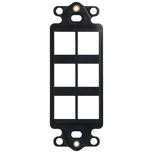 ICC IC107DI6BK Decorex Insert with Ports for HD Style, Black